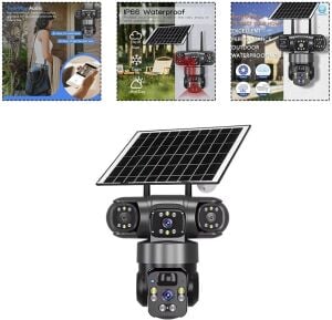 Avenir AV-S421 4MP 2 Kameralı Solar PTZ 4G Sim Kartlı Kamera