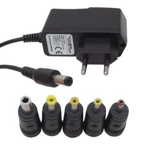 Powermaster 12V-1A Çok Uçlu Universal Adaptör