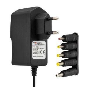 Powermaster 12V-1A Çok Uçlu Universal Adaptör