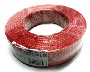 ROSE 2x1,00mm Hoparlör Kablosu 100Metre Şeffaf