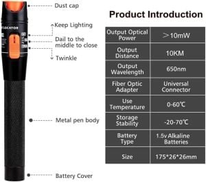 Taplin TK-16 10km Fiber Optik Kablo Test Kalemi