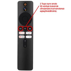 Xiaomi 4S 4K Mi Box Kumanda VER.4 - Ses Komutlu