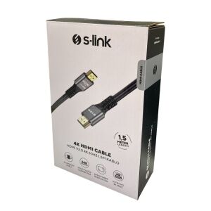 S-link 4K 1.5mt HDMI Kablo V2.0 60HZ SLX-HD4K015