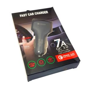 Powermaster PM-6072 7Amper Dört USB'li Oto Çakmaklık - Siyah