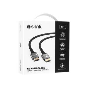 S-link 4K 5mt HDMI Kablo V2.0 60HZ SLX-HD4K05
