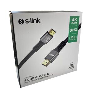 S-link 4K 10mt HDMI Kablo V2.0 30HZ SLX-HD4K10