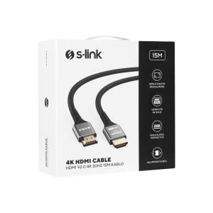S-link 4K 15mt HDMI Kablo V2.0 30HZ SLX-HD4K15