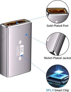 Taplin TK-162 8K Displayport Dişi-Dişi Birleştirici