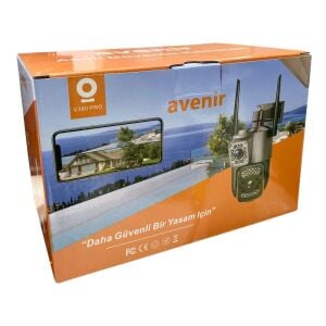 Avenir AV-M07W 4MP 2 Kameralı Wifi Gece Görüşlü İnsan Algılama Onvif Kamera