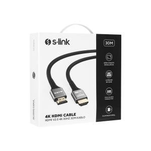 S-link 4K 30mt HDMI Kablo V2.0 30HZ SLX-HD4K30