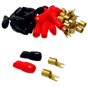 Rose 10mm Power Terminal Kılıflı Kablo Ucu - Kırmızı-Siyah 2Li Set 25 Adet