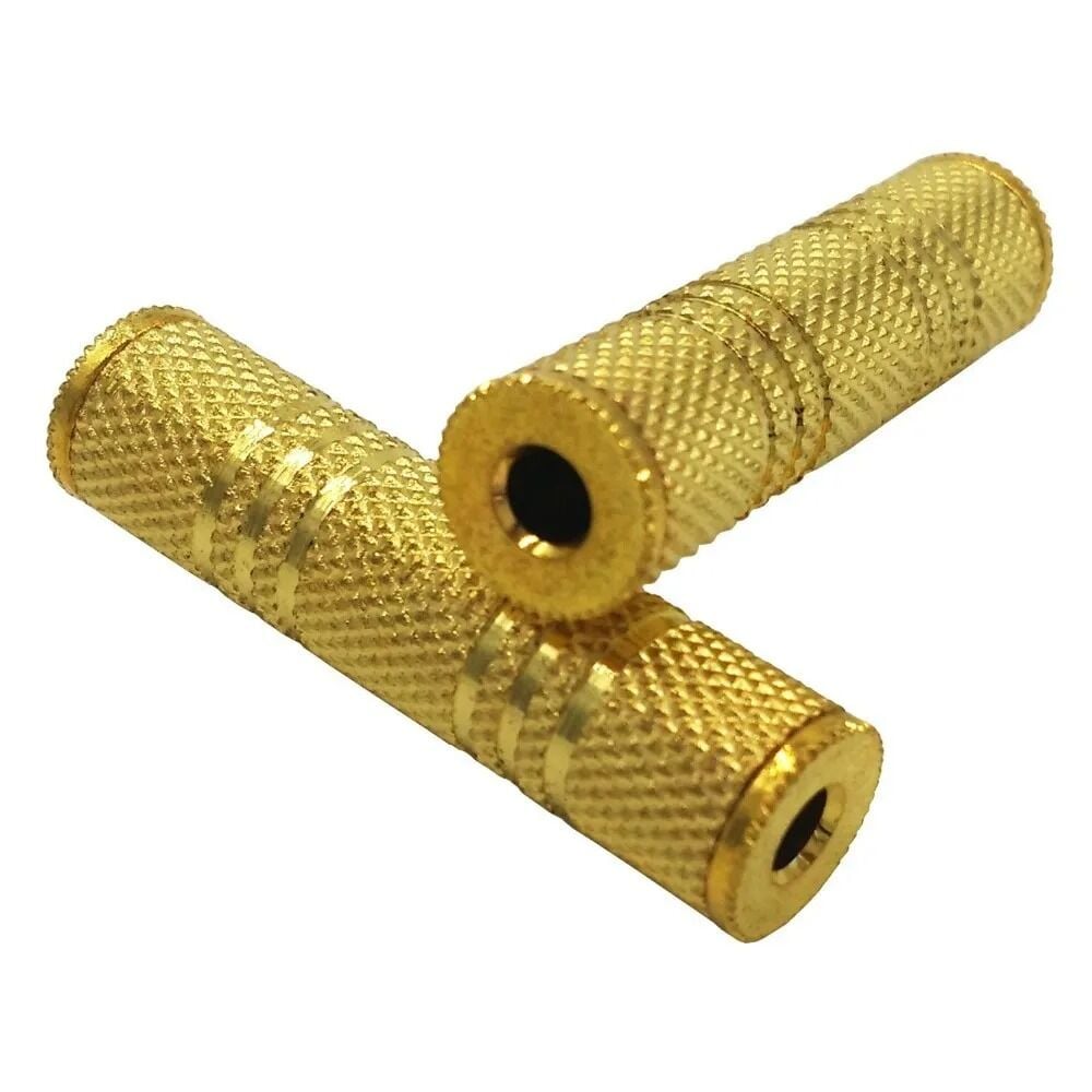 Taplin TK-171 3.5mm Stereo Dişi-Dişi Ara Jak Gold Fiş