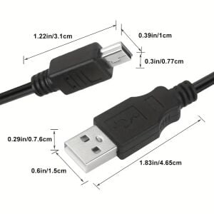 Taplin TK-179 Mini USB 5Pin - USB Erkek Kablo 1Metre
