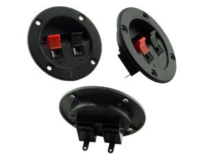 electroon ikili Hoparlör Terminali Yuvarlak 75mm