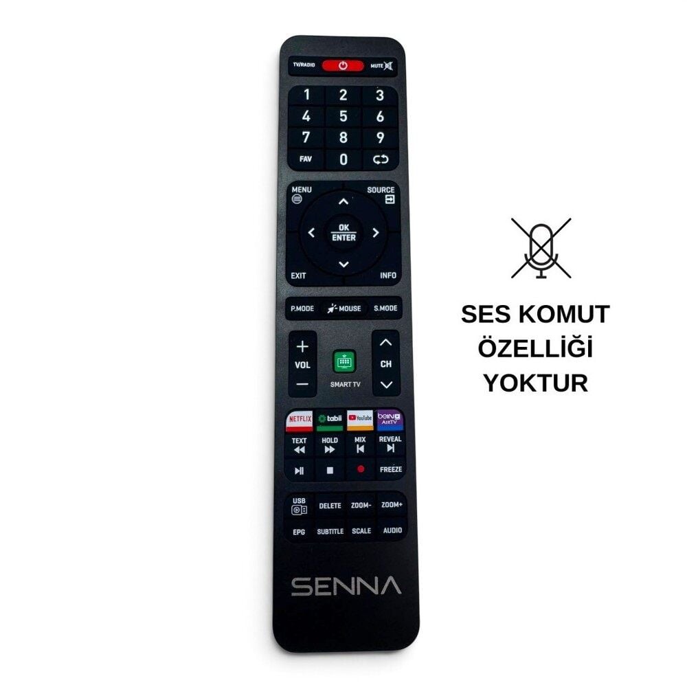 Senna Youtube Netflix Tabii Connect Tuşlu Tv Kumanda