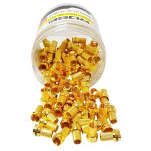 Rose RC-50 RG6 Gold F Konnektör 18mm - 100Adet Kutulu