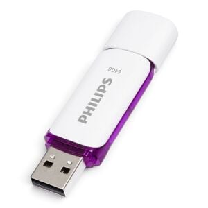 PHILIPS FM64FD70B/00 64GB USB 2.0 Flash Bellek Mor/Beyaz Snow