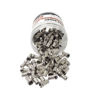 ROSE RC-37 RG59 F Konnektör İnce Kablolar için 100Adet Kutulu