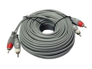 SLine 2RCA-2RCA Audio Kablo 20Metre Gri
