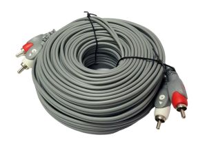 SLine 2RCA-2RCA Audio Kablo 20Metre Gri