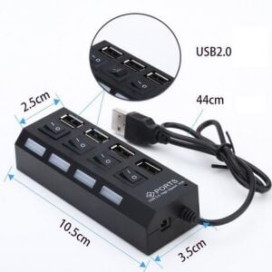 electroon 4 Portlu USB 2.0 Anahtarlı Hub Çoklayıcı