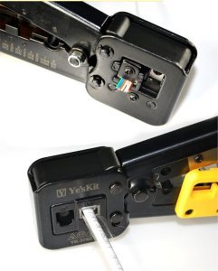 Powermaster YK-376Z EZ-RJ11-RJ12 EZ RJ45 Çakma Pensesi