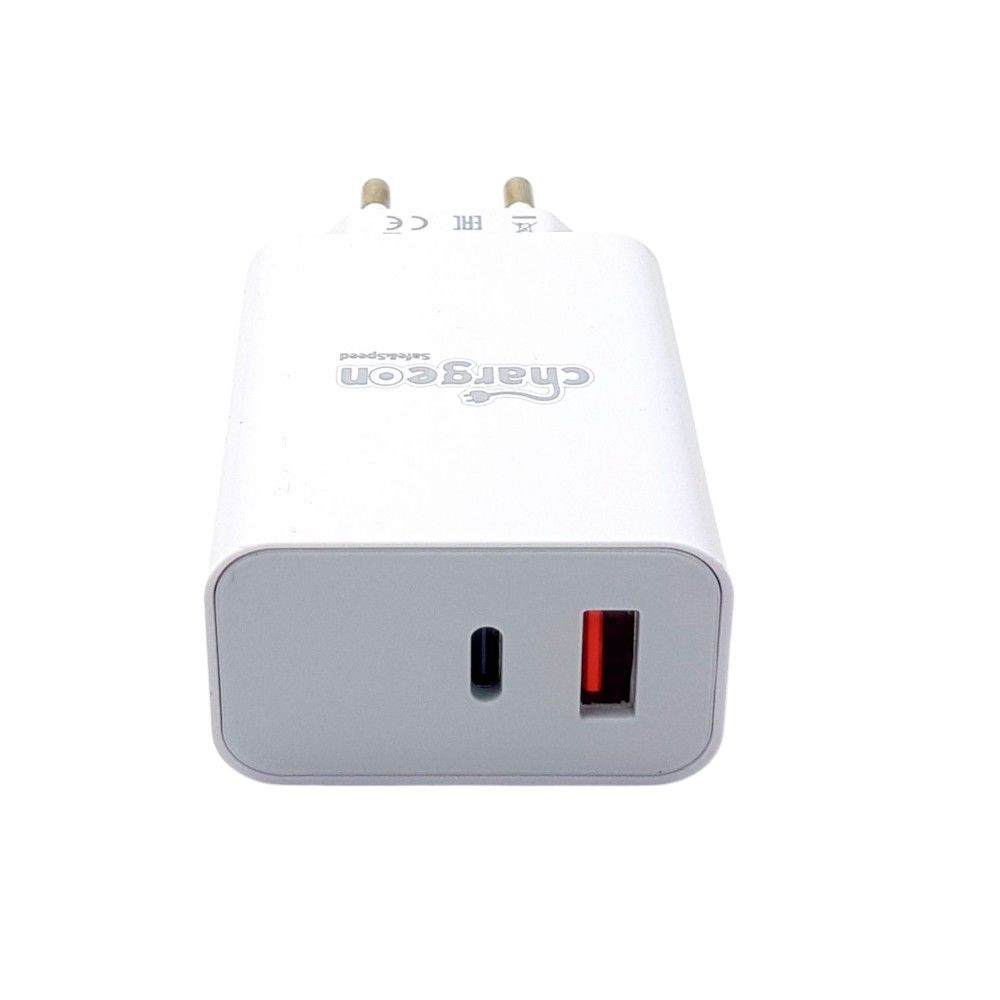 Chargeon ESP-41 25W Hızlı Şarj Adaptörü 3.4A 2Portlu TYPE-C/USB