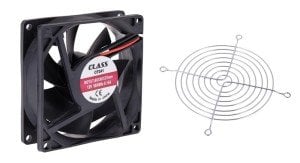 Class 80x80x25mm DC 12Volt Fan + Metal Koruma