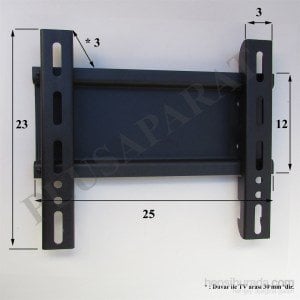 Plus Aparat PA-1932 19”- 32” Televizyon Sabit Askı aparatı + Su Terazisi HEDİYELİ