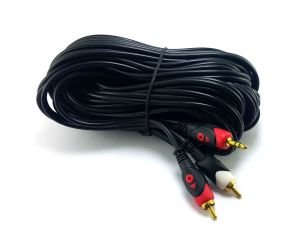 electroon 2RCA 3,5mm Stereo Kablo 3Metre Gold