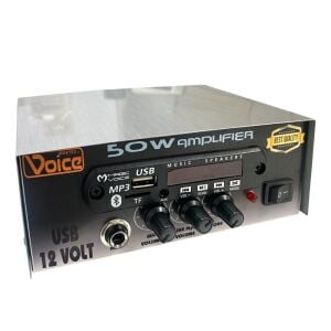 Voice 50Watt 12Volt Pazarcı Anfisi USB Girişli Kumandalı