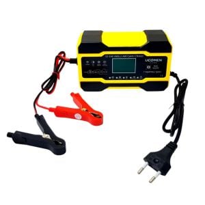 Ucomen UC-C121001A Sarı 12/24 Volt 10 Amper Led Göstergeli Akü Şarj Cihazı