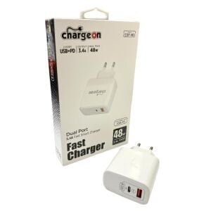 Chargeon ESP-46 USB+Type-C PD Charger Duvar Şarj Adaptörü 48W