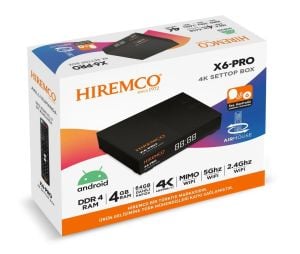 Hiremco X6-PRO 4K Android Box 4GB Ram - 64GB Hafıza