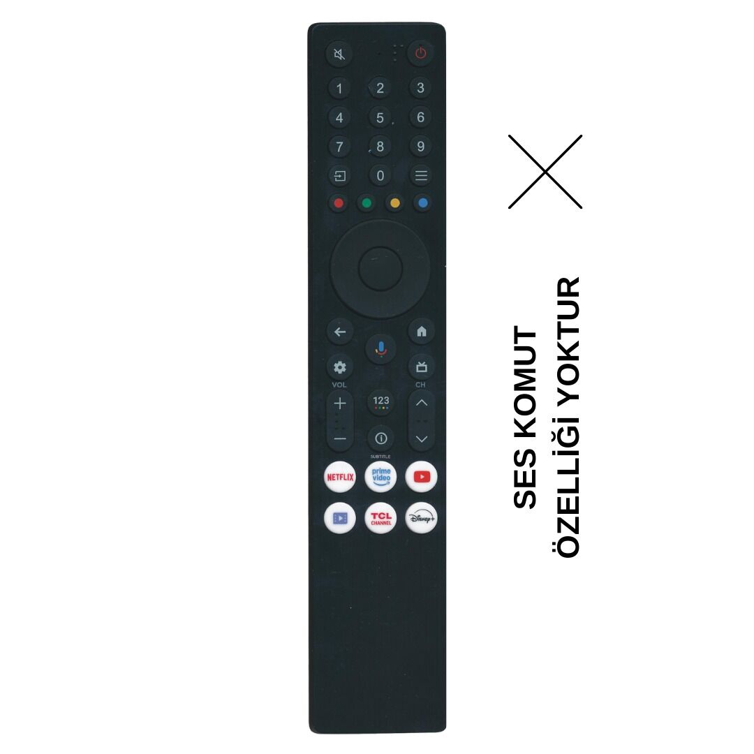 TCL RC833A FMB1-IR Android Tv Kumanda - Ses Komutsuz