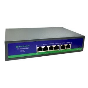 Novacom NVC-HIF0420FBL-C 4+2 Port 10/100Mbps Uplink AI PoE Switch