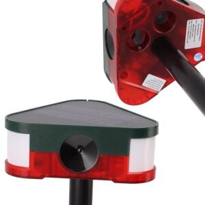 PowerMaster PM-26949 Ultrasonic Sesli Siren Solar Panelli Hayvan Kovucu Alarm Cihazı