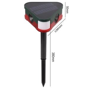 PowerMaster PM-26949 Ultrasonic Sesli Siren Solar Panelli Hayvan Kovucu Alarm Cihazı