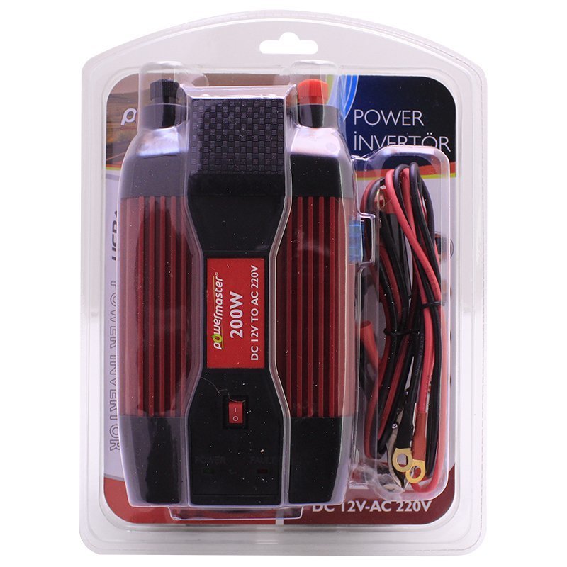 Powermaster 200W 12V Modifiye Sinus Invertör USB'li