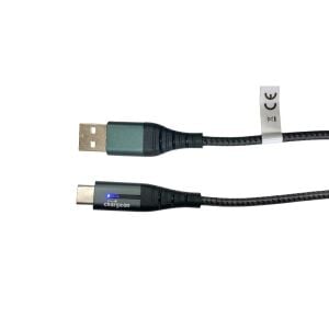 Chargeon CH-72 Type-C - USB  Örgülü Işıklı 15W Hızlı Şarj Kablosu 1.2mt