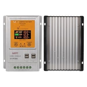Powermaster PM-PT30A 12V-24V 30Amper MPPT 4 USB'li Dijital Alüminyum Kasa Solar Şarj Regülatörü