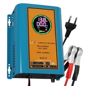 Powermaster PM-22983 12Volt 20Amper Dijital Ekranlı Kuru-Asit-Jel Akü Şarj Cihazı