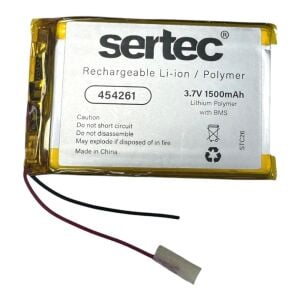 Sertec 454261 3.7V 1500mAh Lithium Polymer Pil - BMS Devreli