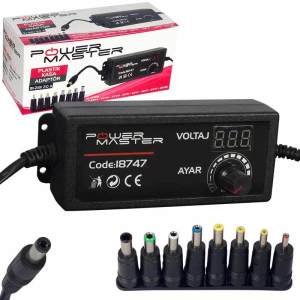 Powermaster 3V-24V 2000mA Çok Uçlu Kademeli Adaptör