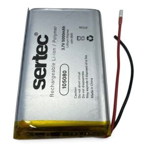Sertec 105080 3.7V 5000mAh Lithium Polymer Pil - BMS Devreli