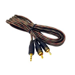 ROSE 2RCA-3.5mm 3mt Stereo Gold Aux Silikon Kablo