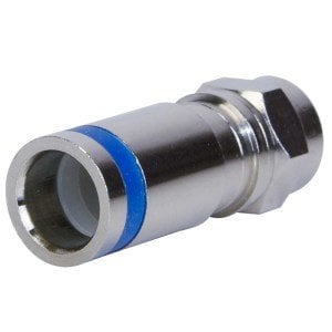Cablemaster RG6 Sıkmalı F Konnektör - Mavi 100Adet