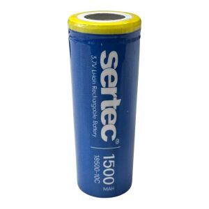 Sertec 18500 3.7Volt 1500Mah 10C Li-on Şarjlı Pil