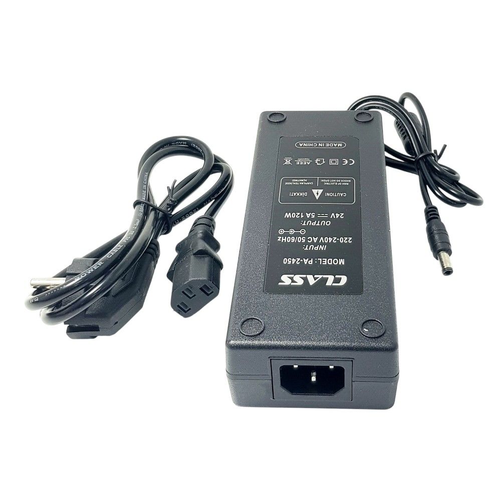 Class 24Volt 5Amper Plastik Kasa Adaptör