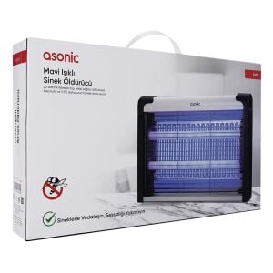 Asonic AS-A29 Büyük Boy 6W+ 2000V İki Ledli Sinek Öldürücü